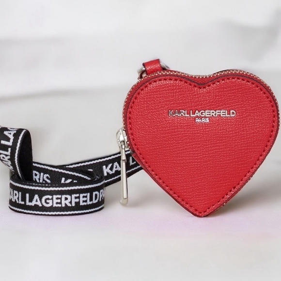 Karl Lagerfeld Handbags - NWT Karl Lagerfeld Paris Heart Lanyard Coin Purse